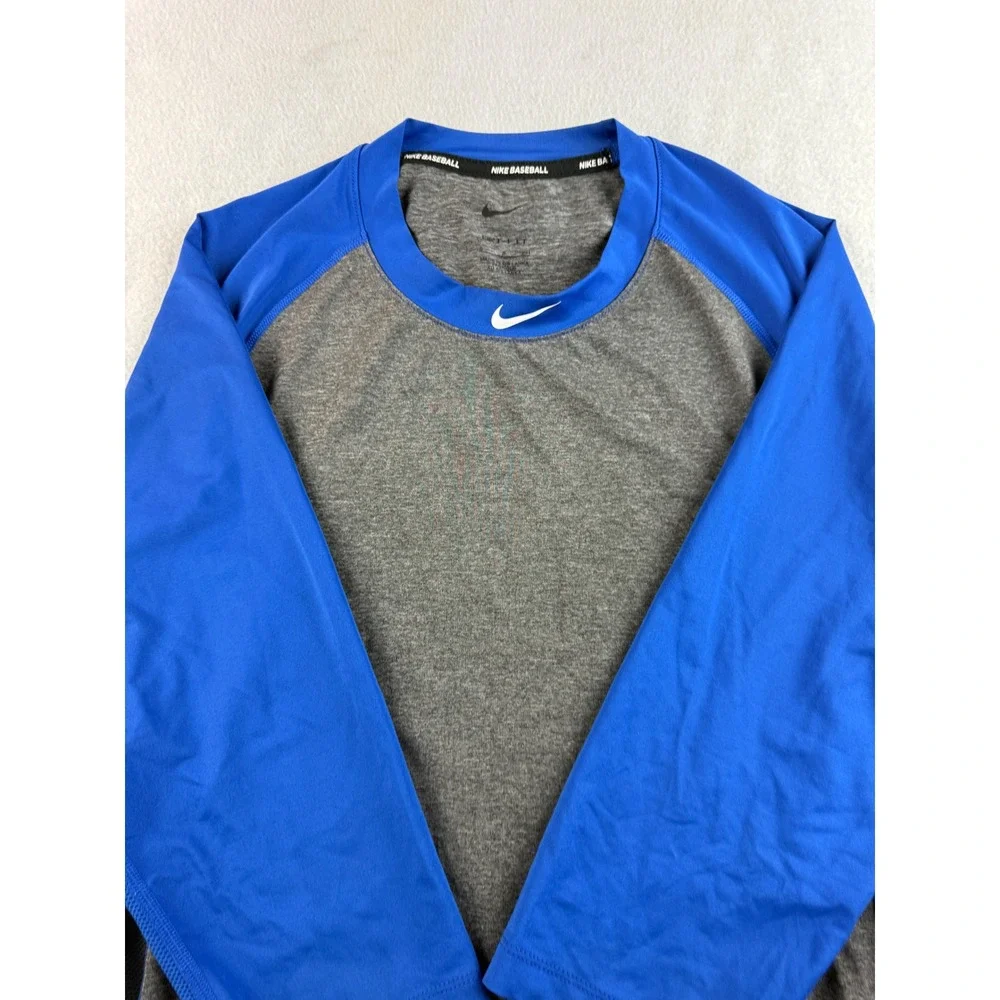 Nike Baseball Dri-FIT Long Sleeve Raglan Shirt Mens Training Top
